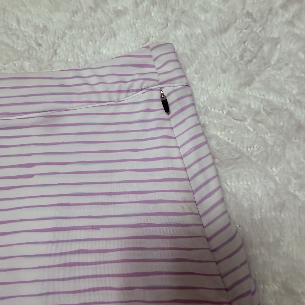 PETER MILLAR Women's Laura Wrap Painted Golf Skort White/Purple SIZE LARGE - Picture 11 of 12